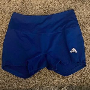 spandex, blue, worn before but in good shape